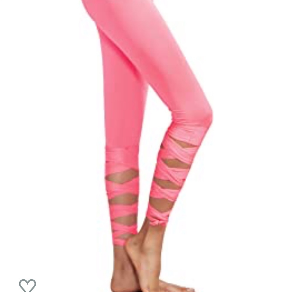 Pink ballet leggings. **NWOT** - Picture 3 of 7